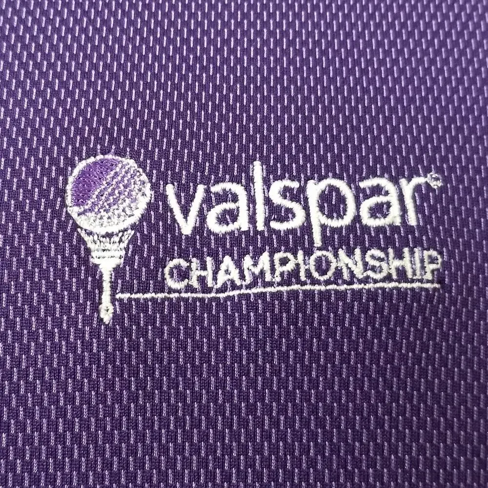 Callaway Polo Shirt Mens Large Purple Valspar Championship‎ Opti-Dri Golf Tour
